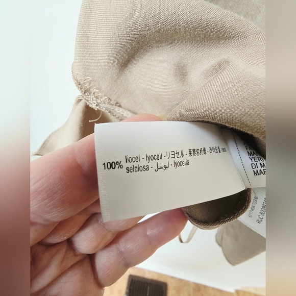 ZARA COFFEE CAPUCCINO BROWN LEOCELL TANK Sleeveless Top Size M - Picture 6 of 6